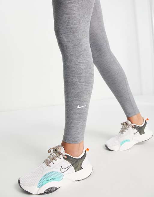 Nike Training - One - Legging sculptant en tissu Dri-FIT à taille haute -  Gris