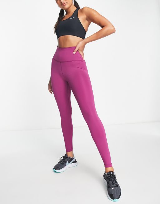 Nike Training One Dri-FIT high rise sculpt leggings in pink