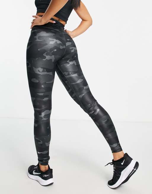 Nike Training - One - Legging en tissu Dri-FIT ultra brillant