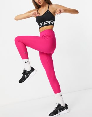 Nike, Pants & Jumpsuits, Nike Pink Tight Fit Collant Leggings