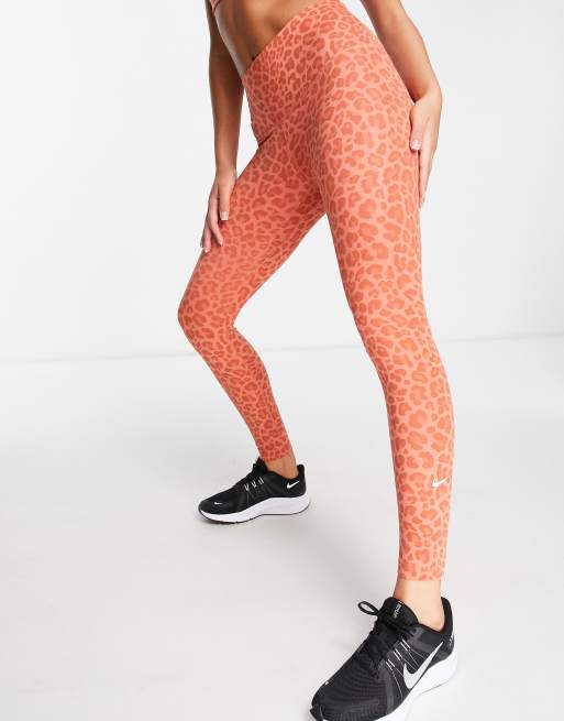 Nike Running Swoosh logo 7/8 leggings in blue