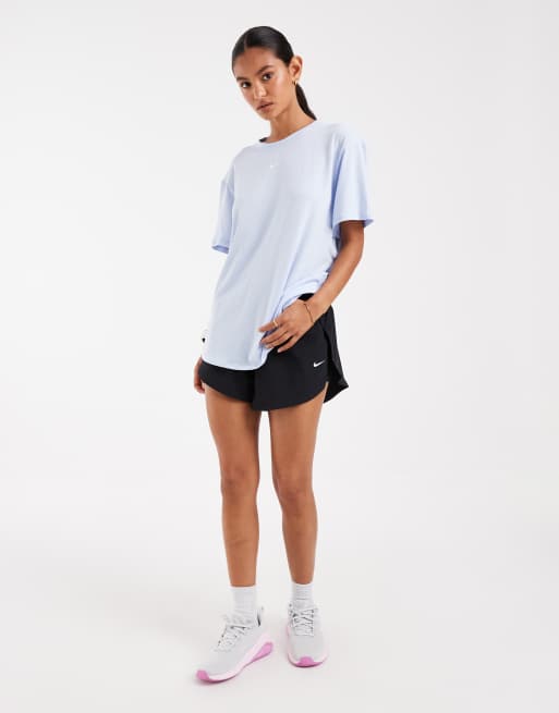 Nike Training One Dri-FIT luźny top z krótkim rękawem w kolorze niebieskim, 2 z 4