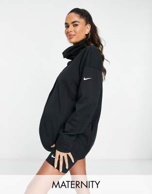 One Dri-FIT maternity jacket in black