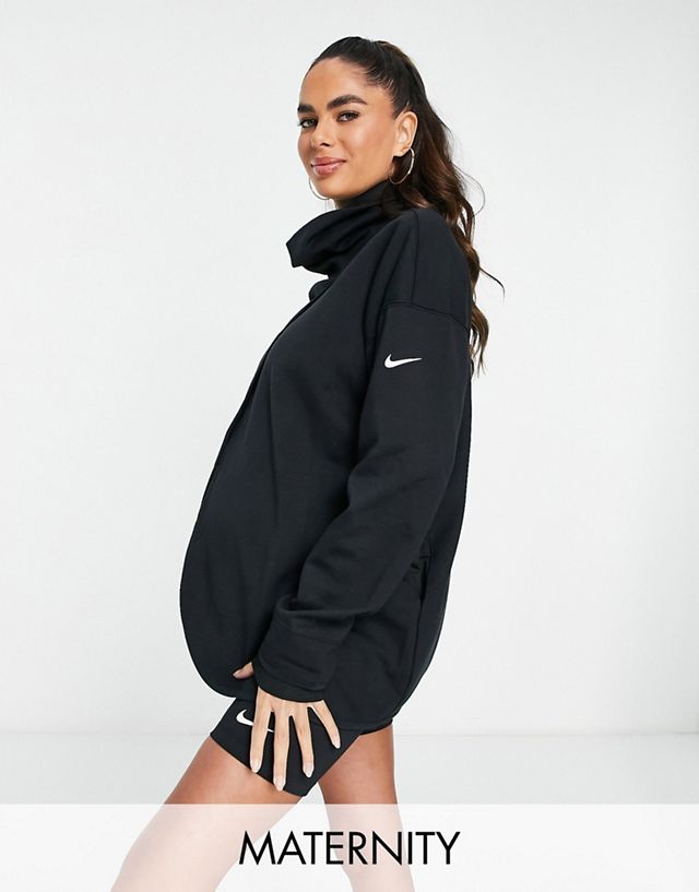 Nike Training One Dri-FIT maternity jacket in black