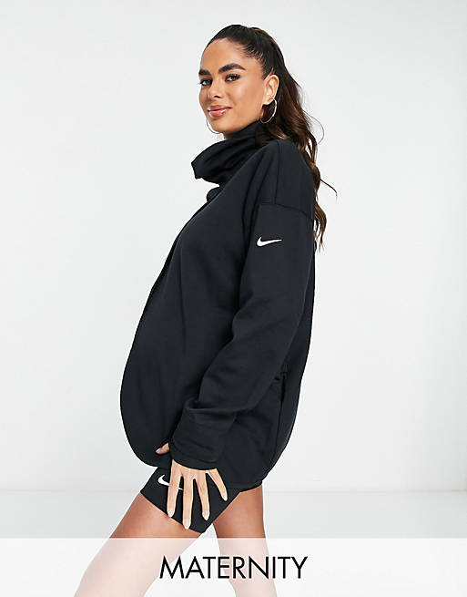 Nike Training One Dri-FIT maternity jacket in black | ASOS