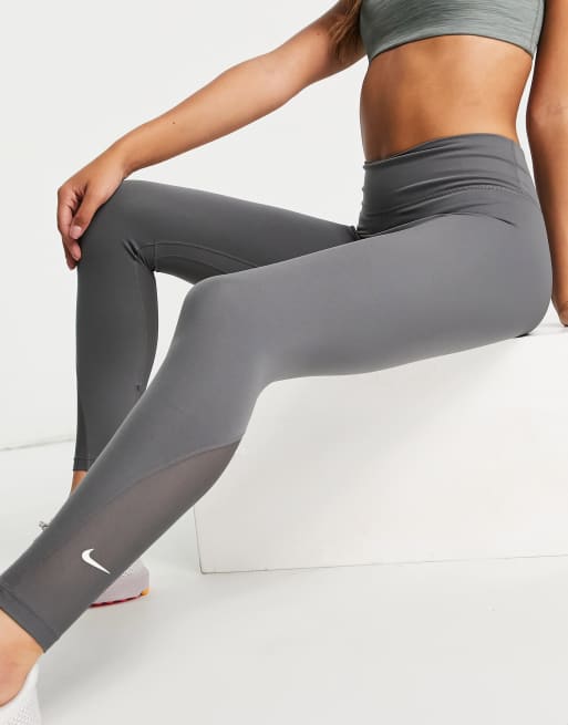 Nike Training One Dri-FIT midrise 7/8 leggings in grey