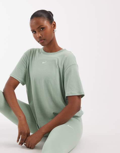Nike Training One Dri-FIT relaxed short sleeve top in green