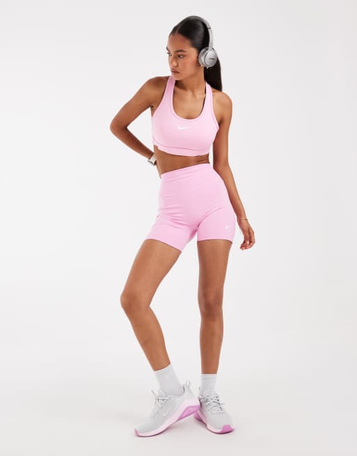 Nike Training - One Dri-FIT - Short 5 pouces sans coutures à taille haute - Rose, 2 de 5