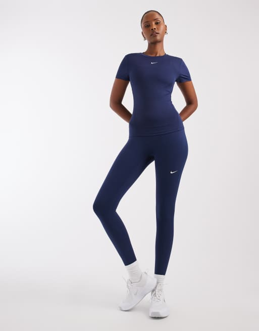 Nike Training One Dri-FIT short sleeve t-shirt in navy, 2 of 4