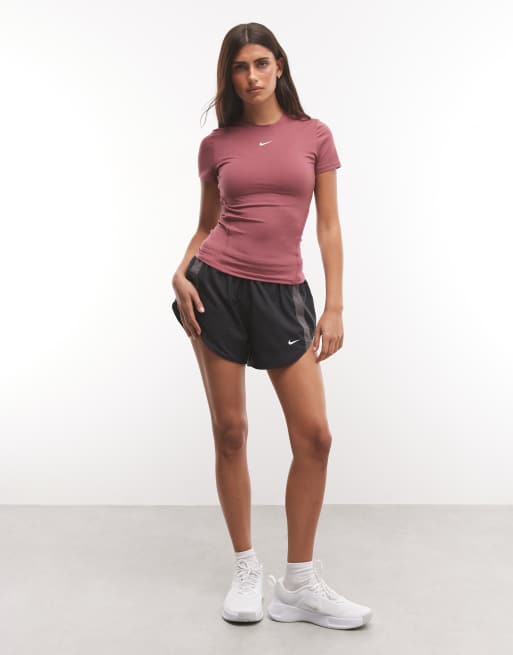 Nike Training One Dri-FIT short sleeve t-shirt in pink, 2 of 4