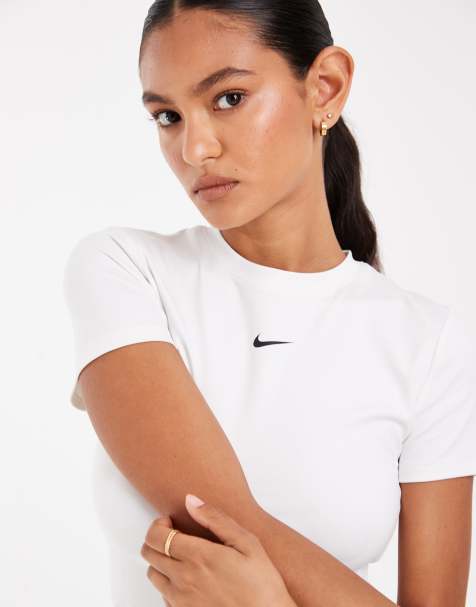 Nike Training One Dri-FIT short sleeve t-shirt in white - view 1