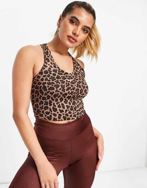 Nike leopard crop top best sale