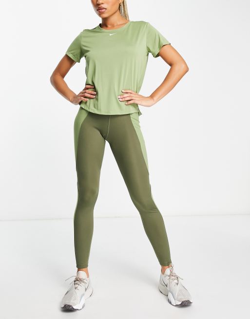 Nike Training One Dri-FIT standard t-shirt in sage green