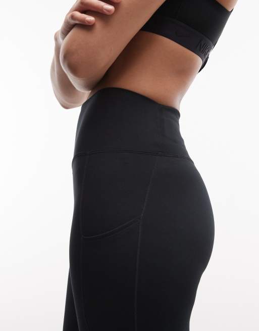 Nike Training – One Dri-FIT – Svarta ankellånga leggings med hög midja och ficka, 3 av 5