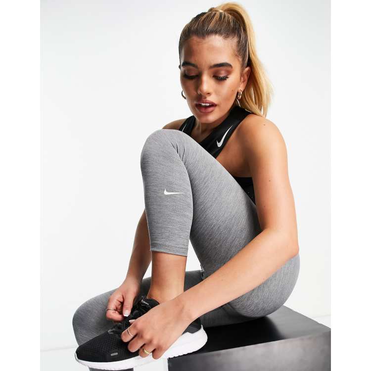 Nike Training – One Dri-FIT – Czarne modelujące legginsy z wysokim stanem