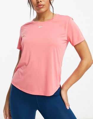 Nike Training One Dri-Fit t-shirt in red - ASOS Price Checker
