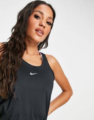 Nike Dri-fit One Slim Fit Tank In Black