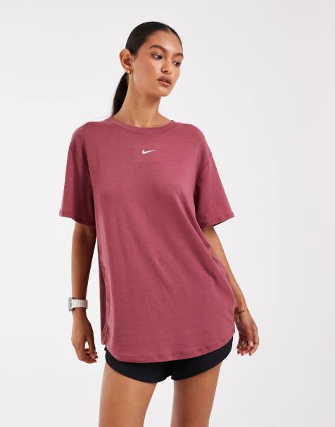 Nike Training One Dri-FIT top à manches courtes ample rose - view 1