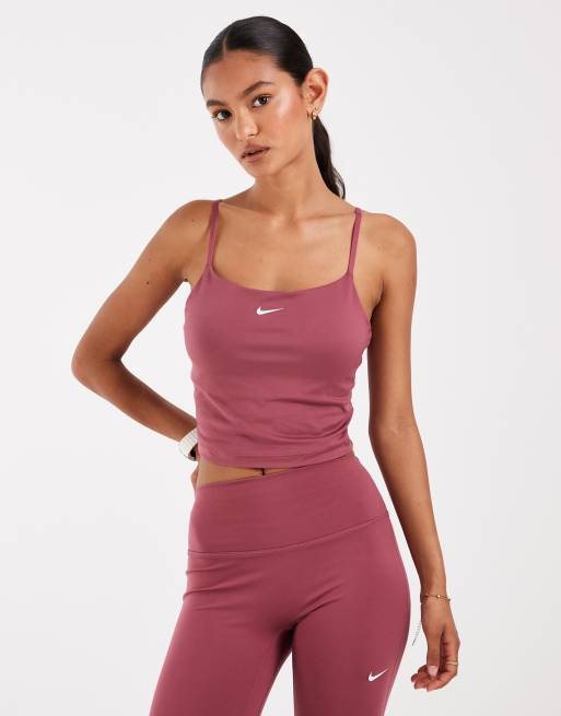 Nike Training One Dri-FIT - top de tirantes tipo sujetador en rosa