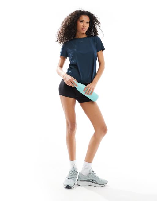Nike Training One Dri-FIT top in navy, 4 of 4
