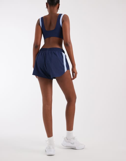 Nike Training One Dri-FIT woven shorts in navy and blue, 5 of 5