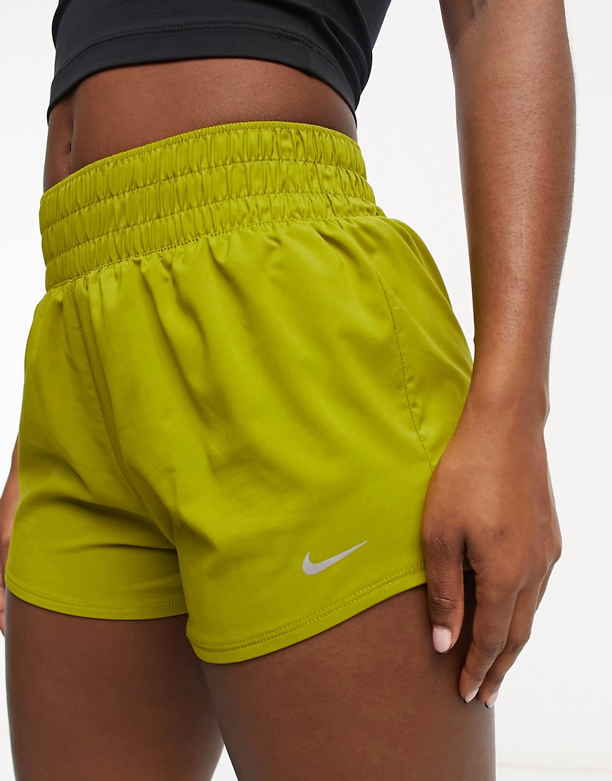 Nike Training One high rise shorts in green