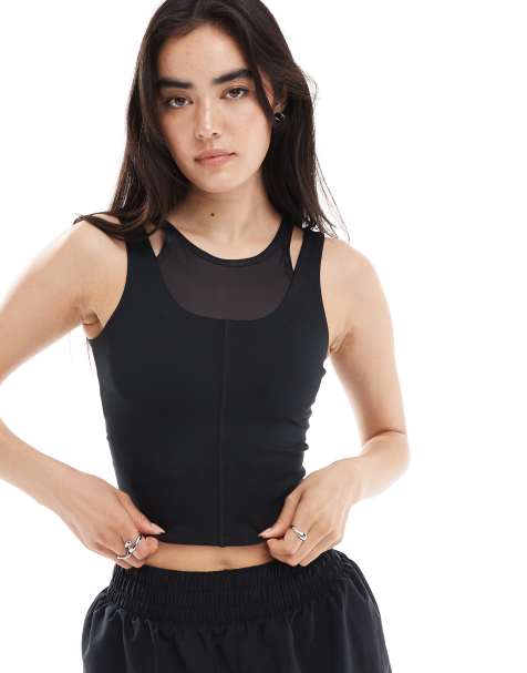 Nike Training – One – Layering-Trägertop in Schwarz - view 1