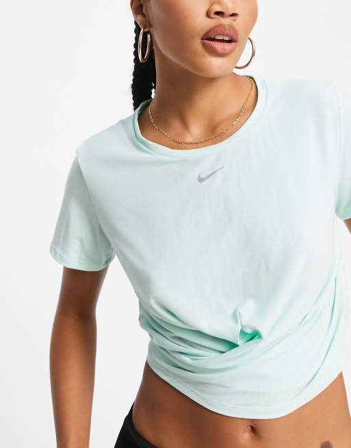 Nike crop hot sale twist top