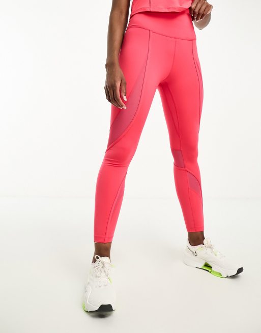 Nike neon best sale pink training tights