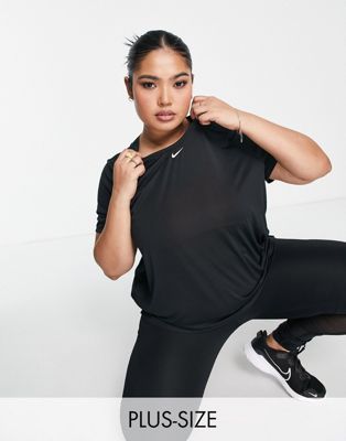 Nike Training One Plus Dri-FIT short sleeve t-shirt in black