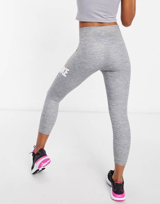 Nike Pro Training cropped leggings in grey