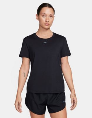 Nike Training - One - T-shirt ajusté en tissu Dri-FIT - Noir