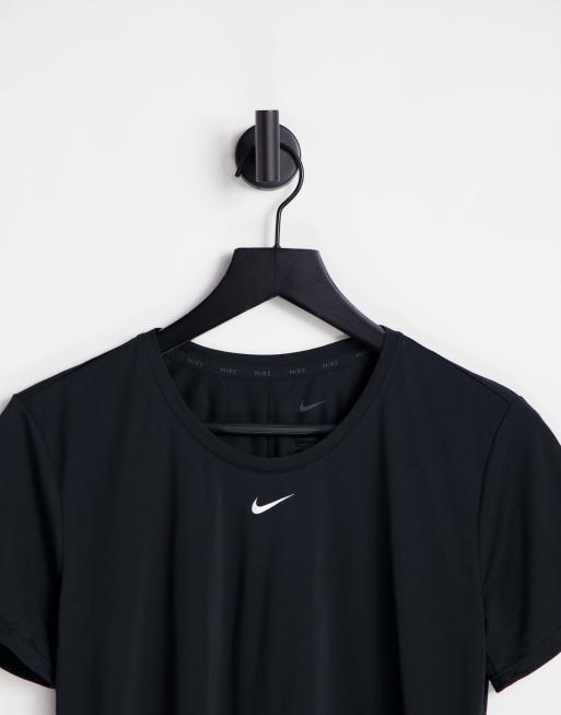 Nike Training One T Shirt Coupe Classique En Tissu Dri Fit Noir Asos