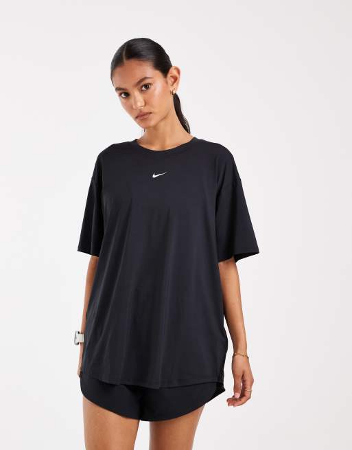 Nike Training One t-shirt Dri-FIT avec détail en goutte d'eau noir, 2 de 4