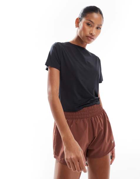 Nike Training - One - T-shirt Dri-FIT crop top torsadé - Noir - view 1