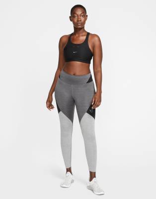 nike training one colour block tights