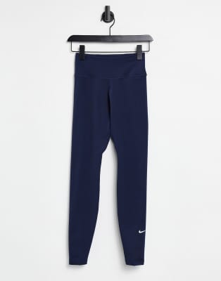 Nike Training One tight leggings in dusty blue-Blues