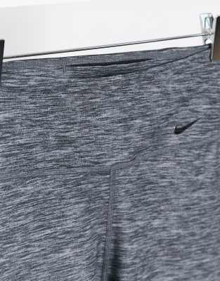 nike training one tight luxe legging in grey marl