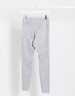 nike training one tight luxe legging in grey marl