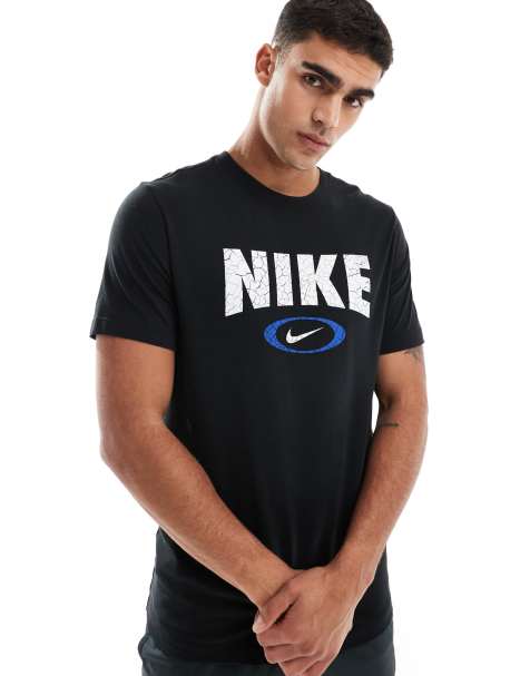 Nike Training oval logo t-shirt in black - view 1