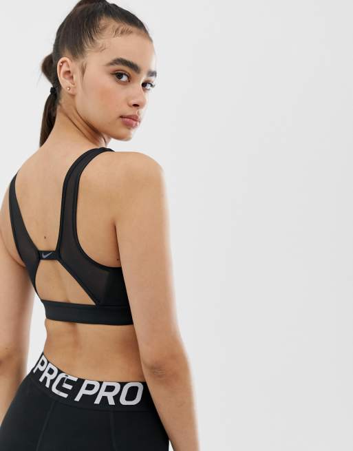 Nike Training Plunge Bra In Yellow, ASOS