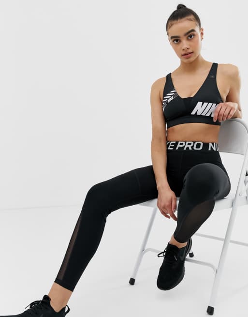 Nike sport distort indy plunge bra hot sale