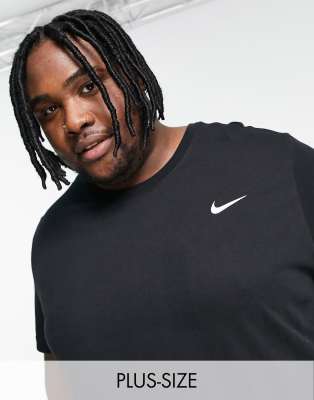 Nike Dri-fit Miler Reflective Running T-shirt In Black