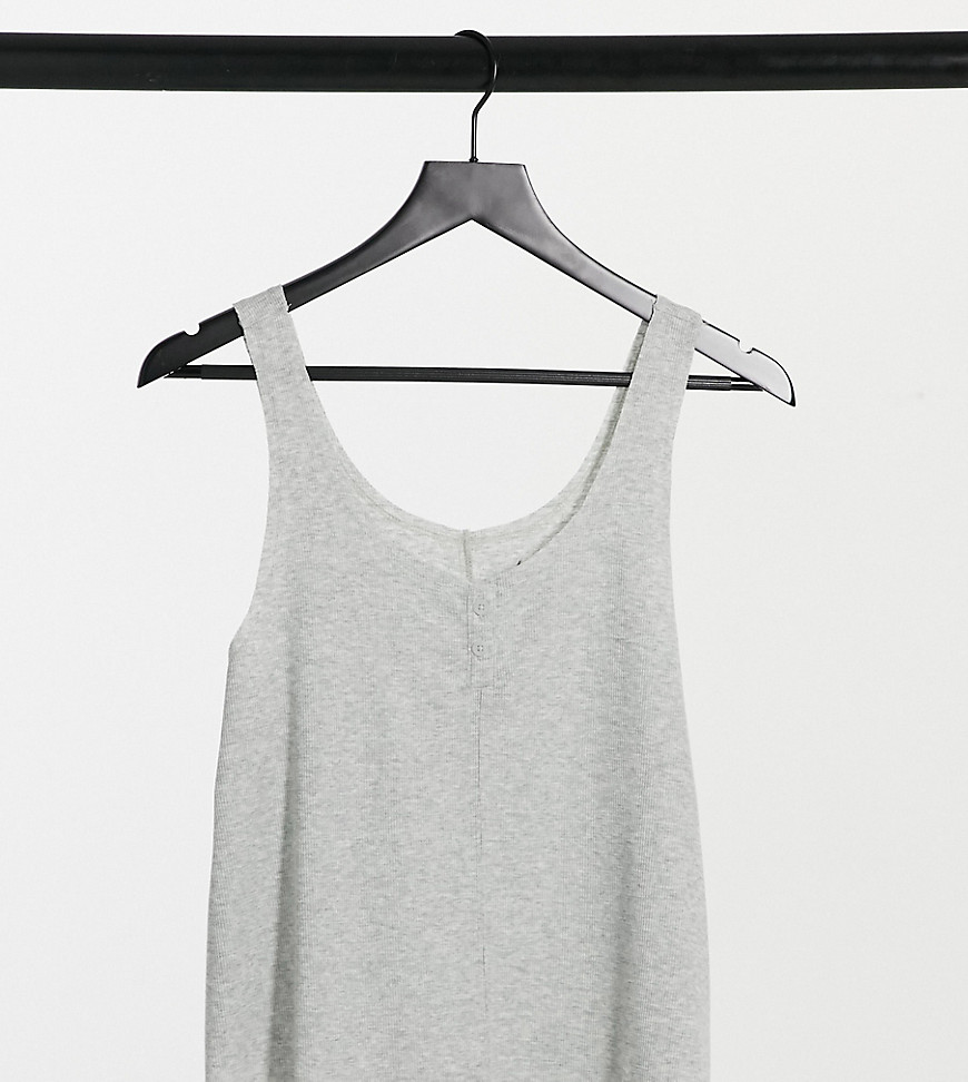 Nike Dry Fit Tank In Gray-white