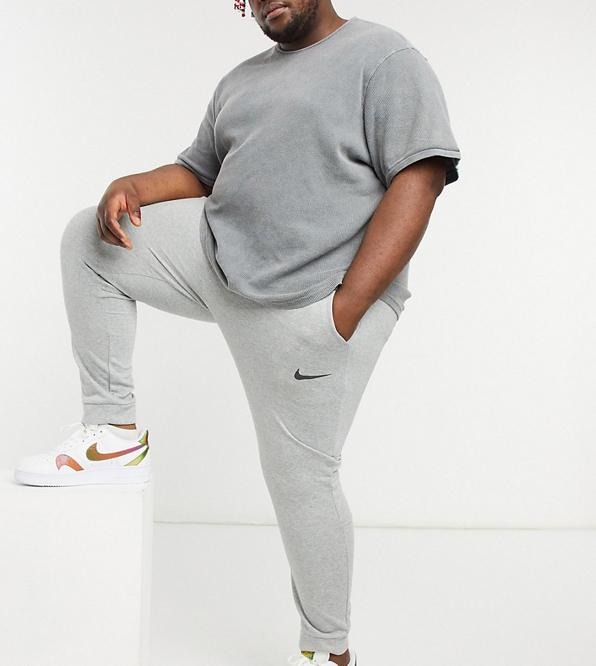 Nike Training PLus Dry joggers in grey