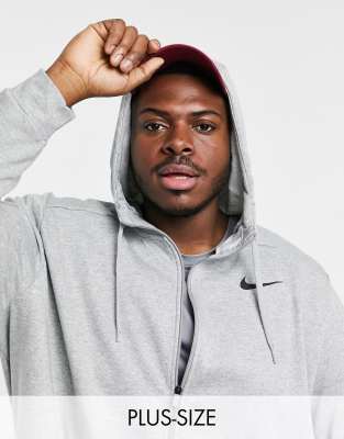 Nike Training Plus - Dry - Sweat à capuche zippé - Gris