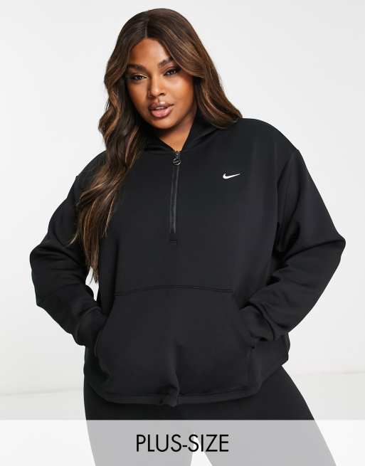 Nike Training Plus glitter graphic hoodie in black | ASOS