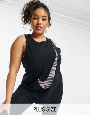 Nike Training Plus – Icon Clash Dry – Tanktop mit Swoosh-Print im Zebra-Look
