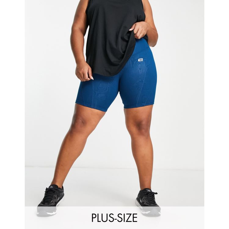 Nike Running Dri-Fit legging shorts in khaki