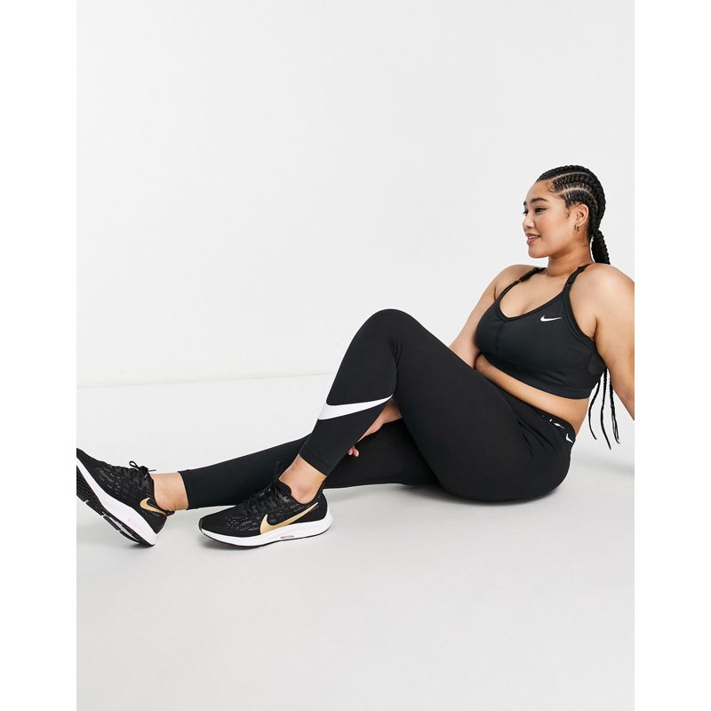 Activewear Donna Nike Training Plus - Indy - Reggiseno sportivo nero a sostegno leggero